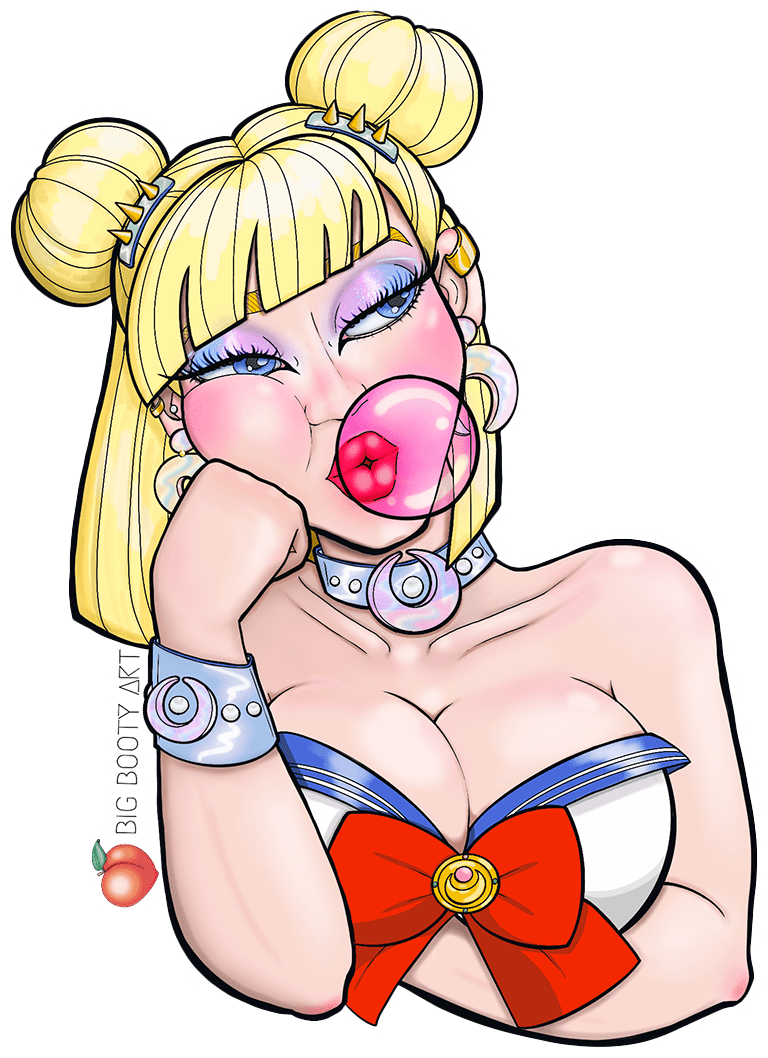 Bubblegum Sailor Moon Sticker