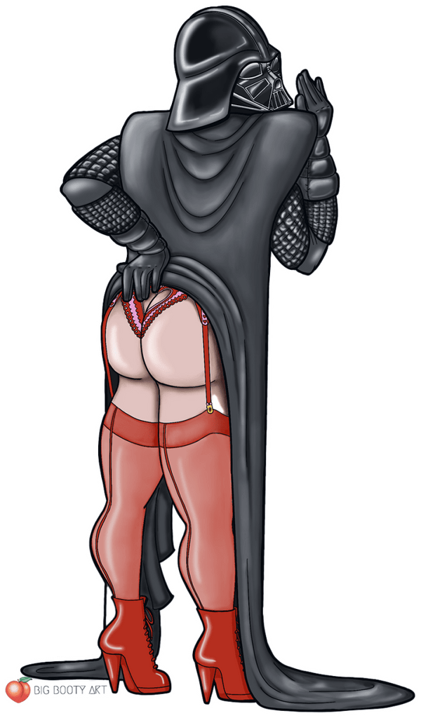 Sexy Darth Vader Pinup ( no background ) Sticker