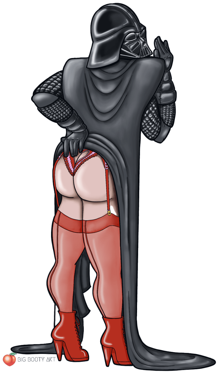 Sexy Darth Vader Pinup ( no background ) Sticker