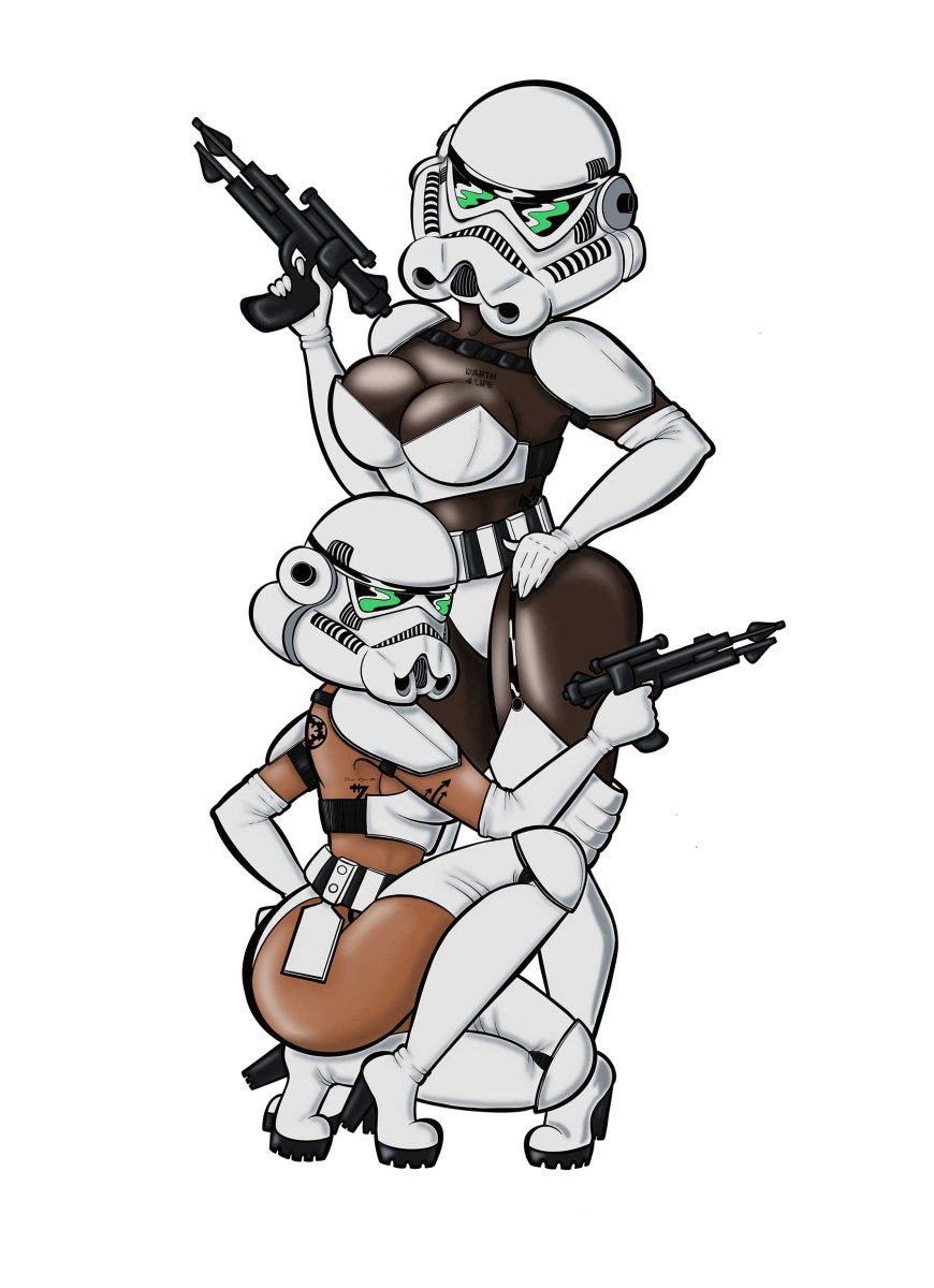 Sexy Storm Trooper Ladies Print - Print
