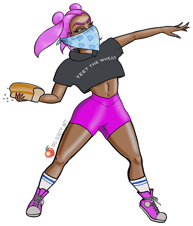 Yeet the wheat sticker - Sticker